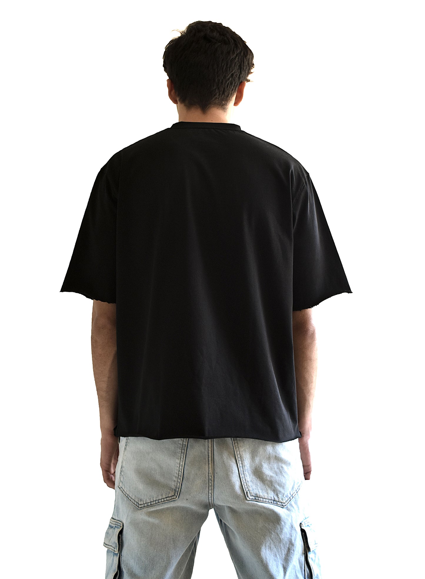 blank black tee