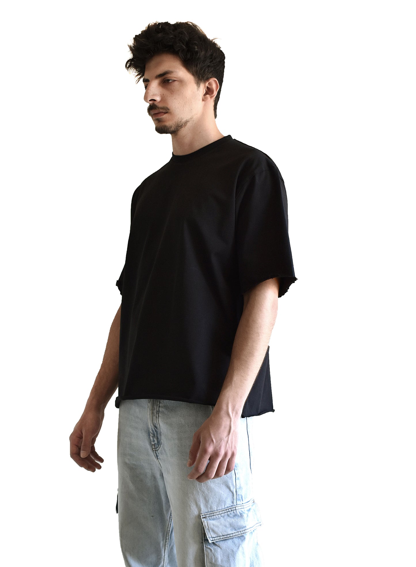 blank black tee
