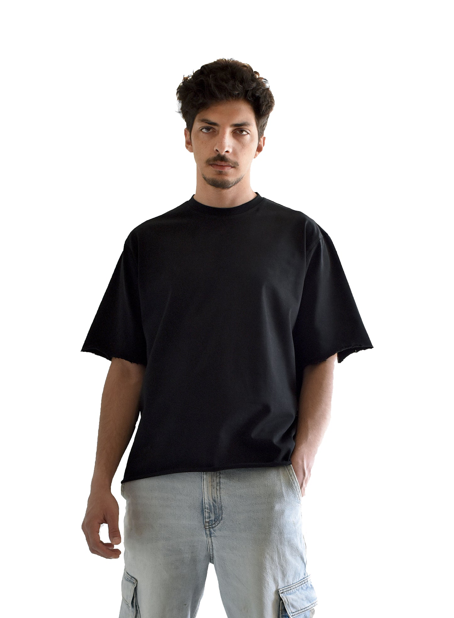 blank black tee