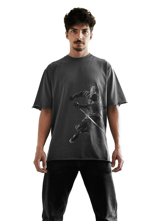 تي شيرت NIGHT WARRIOR تلبيس واسع