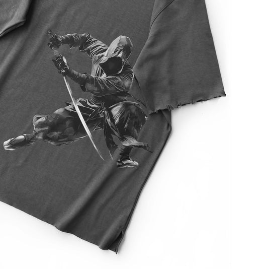 تي شيرت NIGHT WARRIOR تلبيس واسع