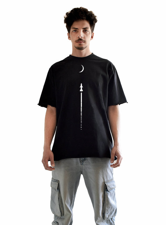 تي شيرت Moon rocket تلبيس واسع