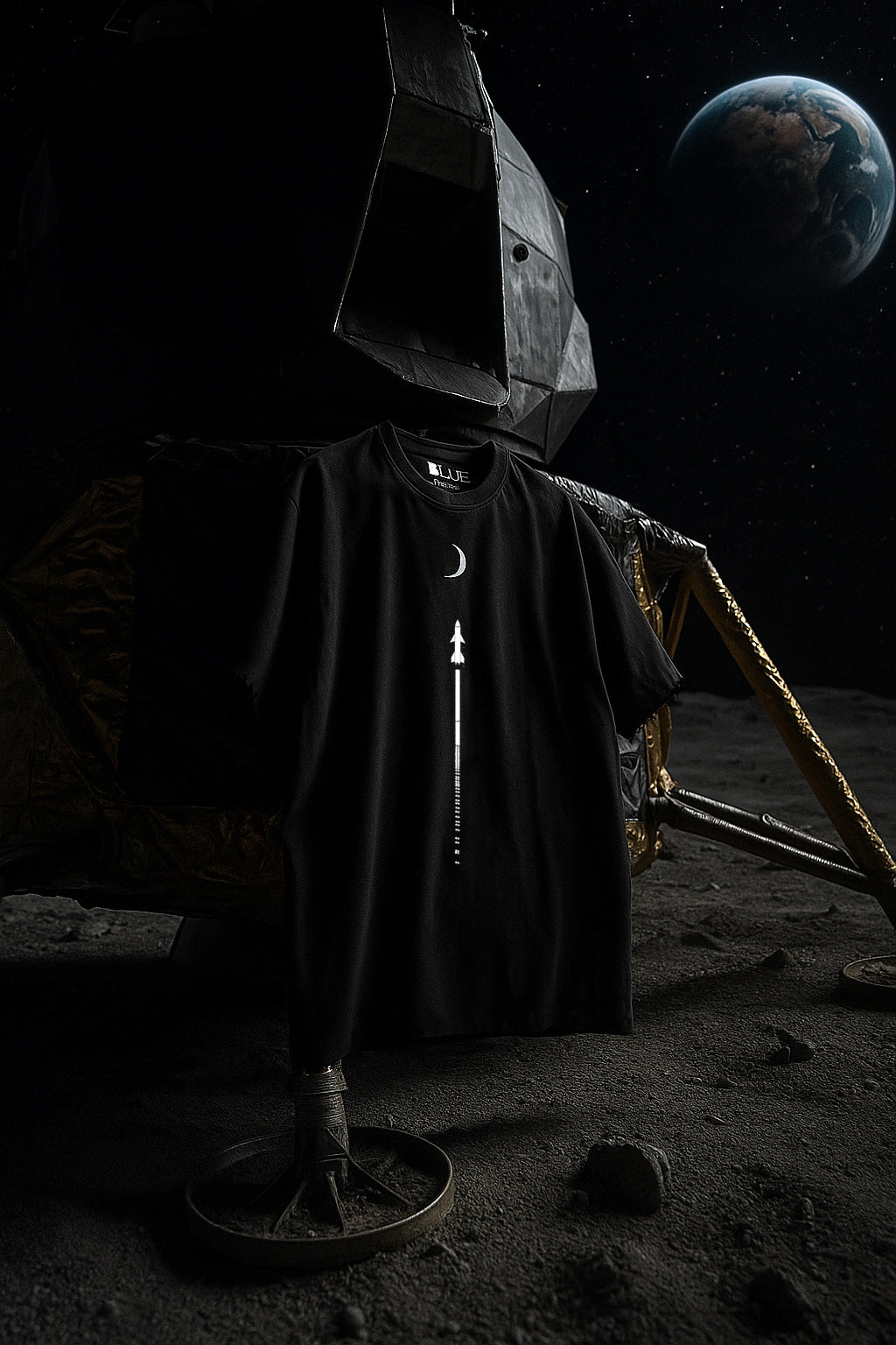 تي شيرت Moon rocket تلبيس واسع