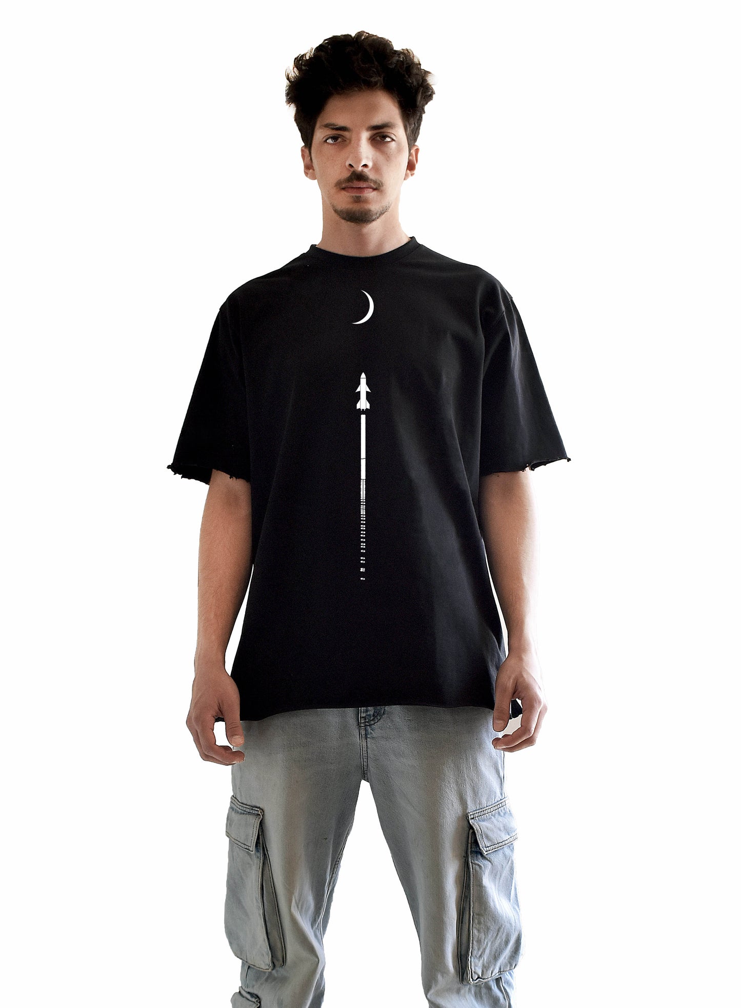 تي شيرت Moon rocket تلبيس واسع